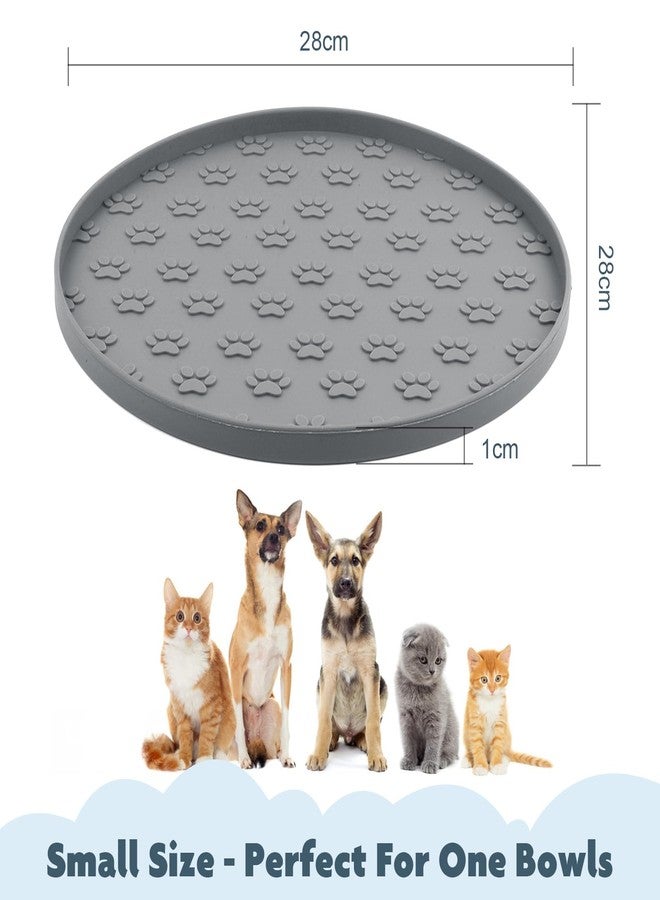 SUNLAND Silicone Cat Food Mat, Pet Feeding Mats for Food and Water Pet Placemat for Dog Waterproof Non-Slip Feeding Bowl Mat Raised Edge Prevents Residue from Spilling onto The Floor Pets Accessories - Image 2